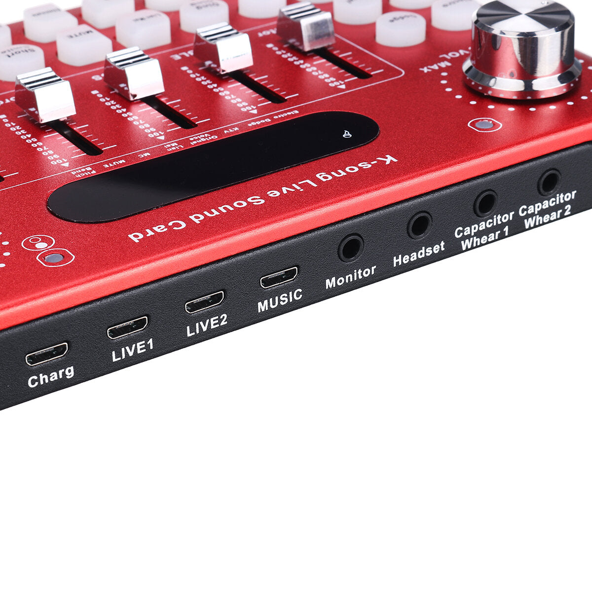 Live Sound Card Webcast Headset Mic Voice Control Bluetooth for Phone Computer