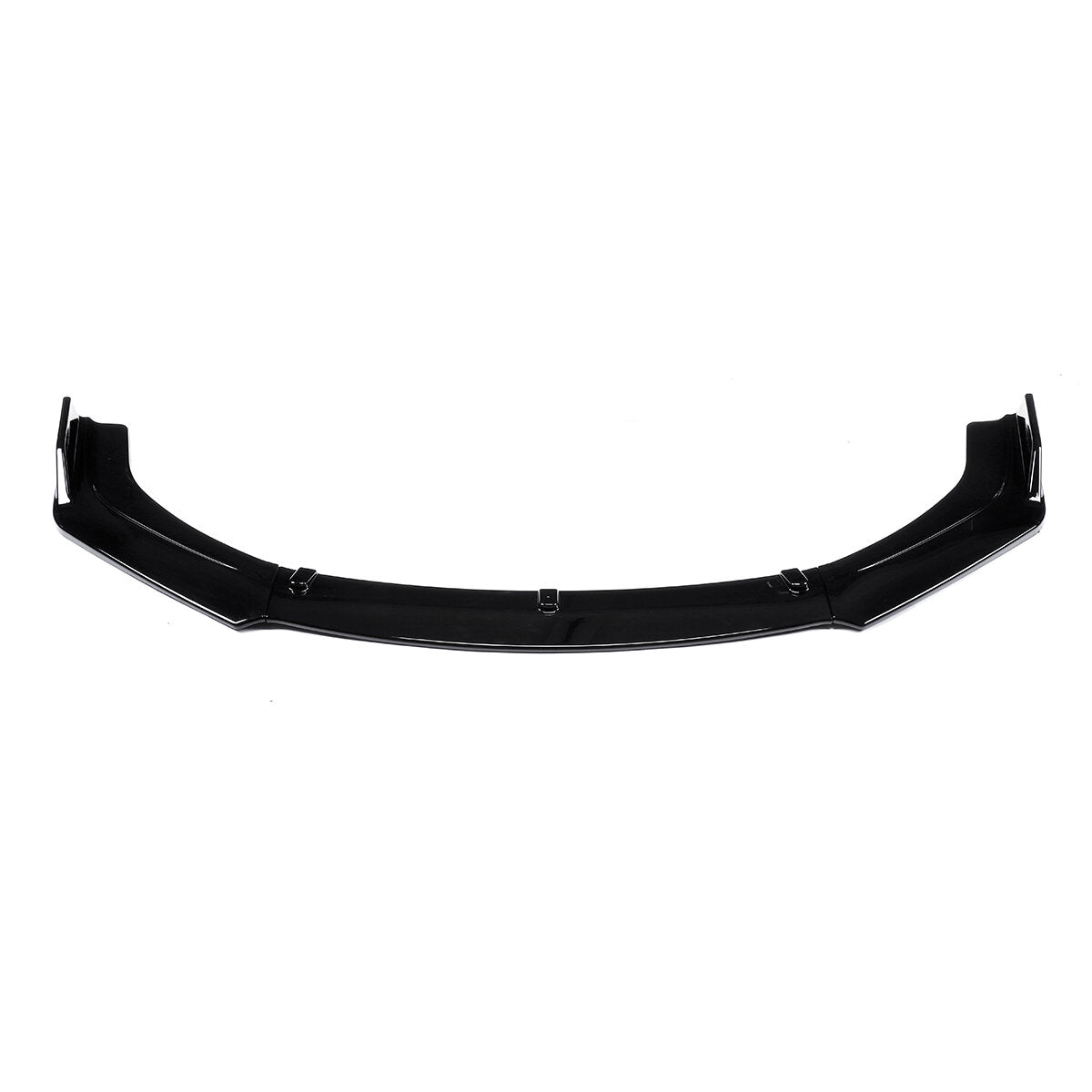 3Pcs Front Bumper Lip Spoiler Chin Splitters Glossy Black