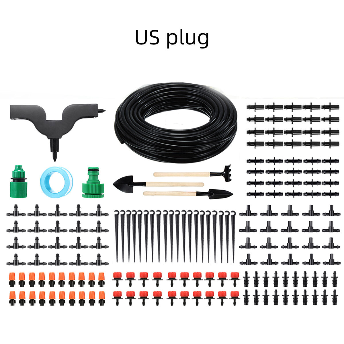 15M Micro Drip Irrigation Kit Drip UV-resistant Automatic Irrigation System for Greenhouse Garden Patio
