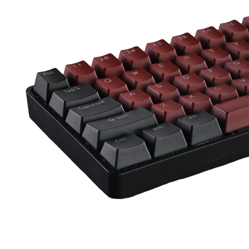 Programmable Gaming Mechanical Keyboard 61 Keys Full-Key PBT Translucent Keycaps Dual-Mode Bluetooth 5.1 Type-C Wired 60% Compact Keyboard