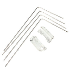 4PCS Stainless Steel Aquarium Stand For Aquatic High LED Light Lamp Fish Tank Holder Bracket Support