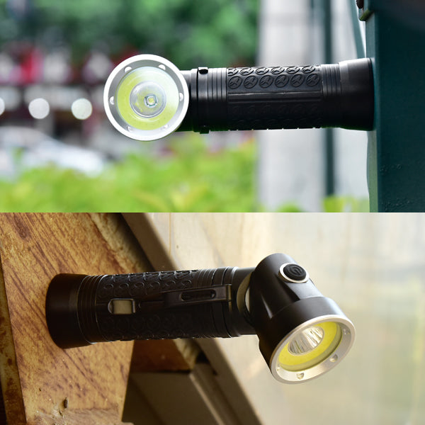 1500Lumens Foldable Magnetic Tail LED Inspection Flashlight