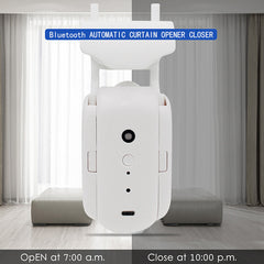 Smart Home Automatic Curtain Machine Free Track Installation Roman Rod Control Work with Alexa Google Home