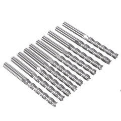 10pcs 3.175*22mm 4 Flutes Milling Cutter Carbide End Mill CNC Cutting Tool