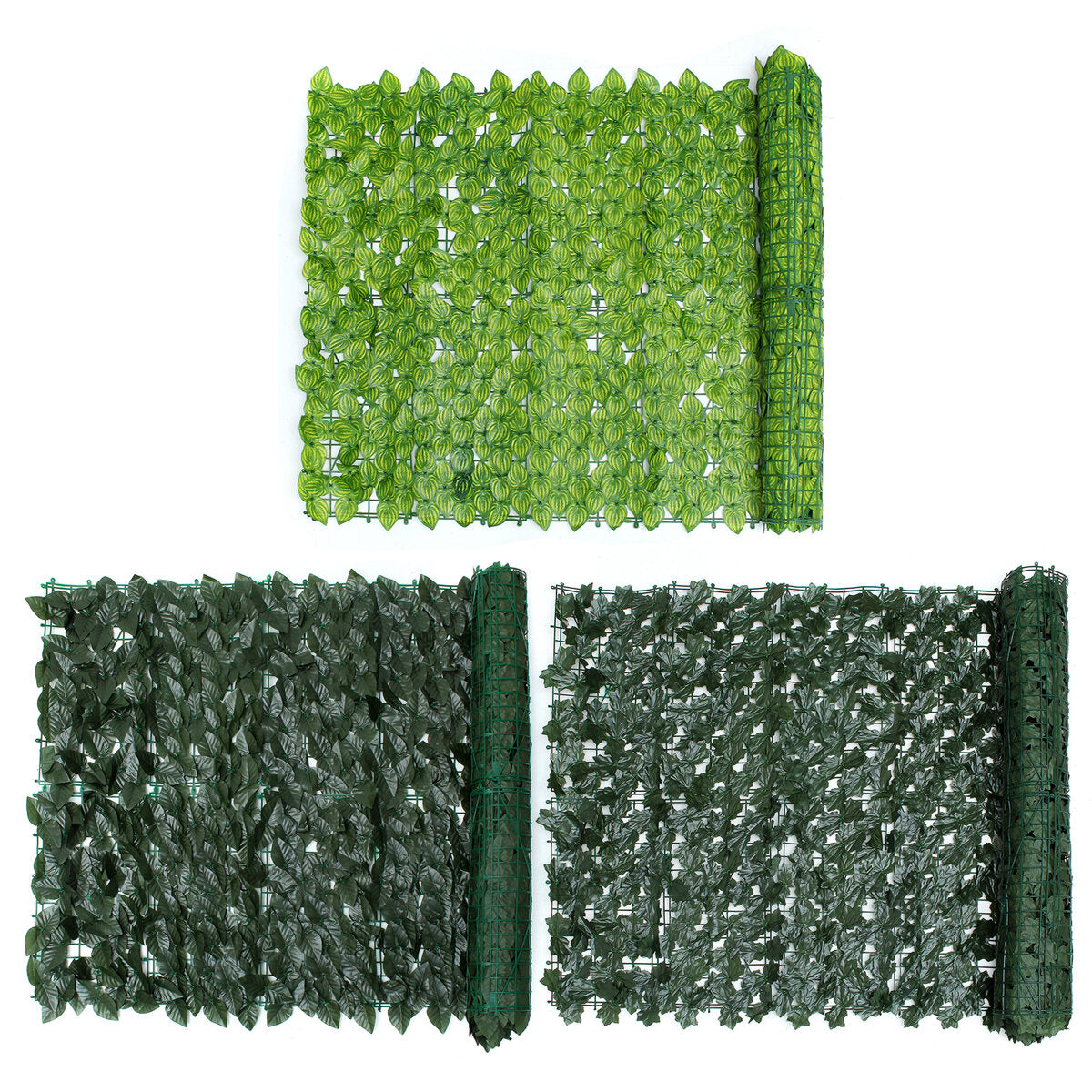 100x300CM Artificial Privacy Fence Screening Roll Garden Ivy Leaf Hedge Fence For Outdoor Indoor Patio Decoration Yard