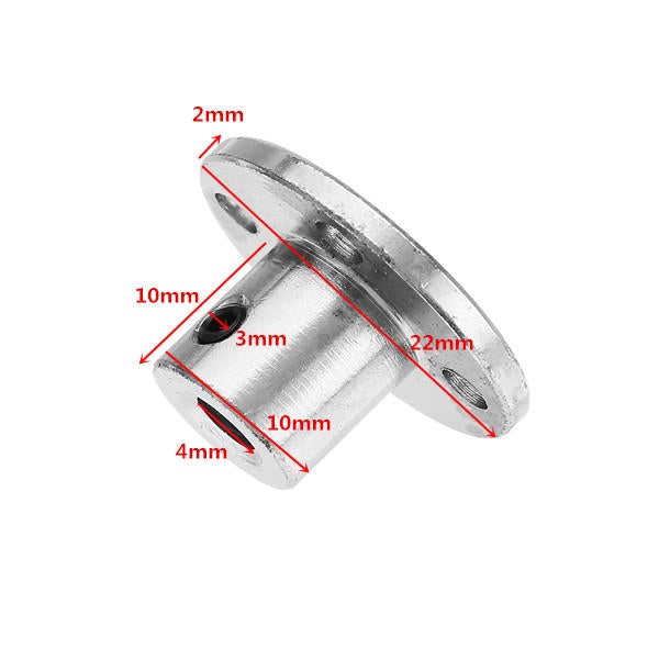 4mm Flange Coupling Steel Rigid Flange Plate Shaft Connector Optical Axis Support Fixed Seat