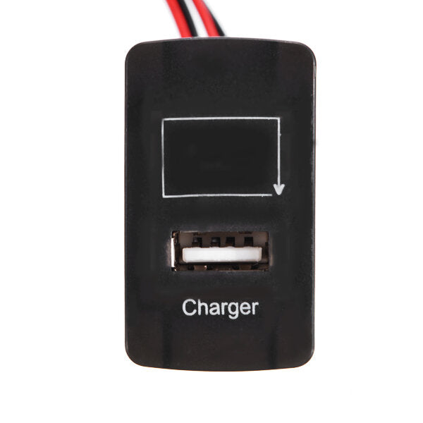 Car Battery Charger 2.1A USB Port with Voltage Display Dedication Only for Honda Auto