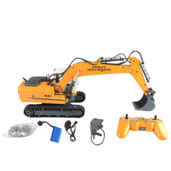 RC Excavator Alloy 3 In 1 Engineer Robot Car With Metal Bucket And Dig Hand