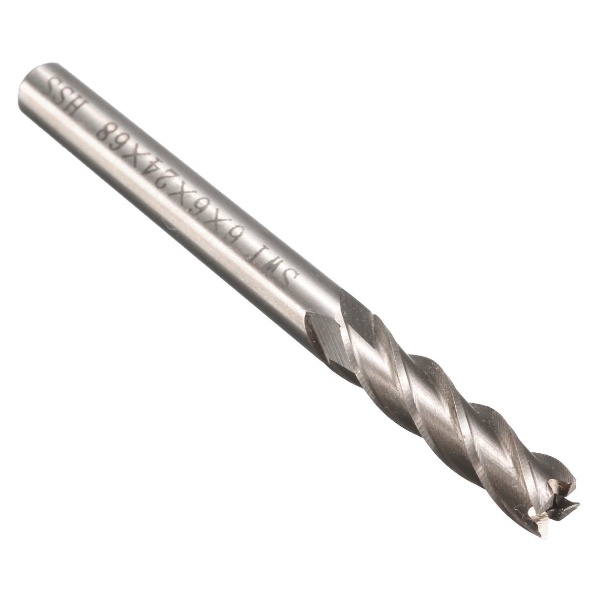 5pcs 6mm Shank Aluminum Hard HSS Milling Cutter 662468mm Lengthened End Mill Router Bit