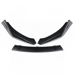 3PCS Carbon Fiber Style Front Bumper Spoiler Lip Cover Trim Protector