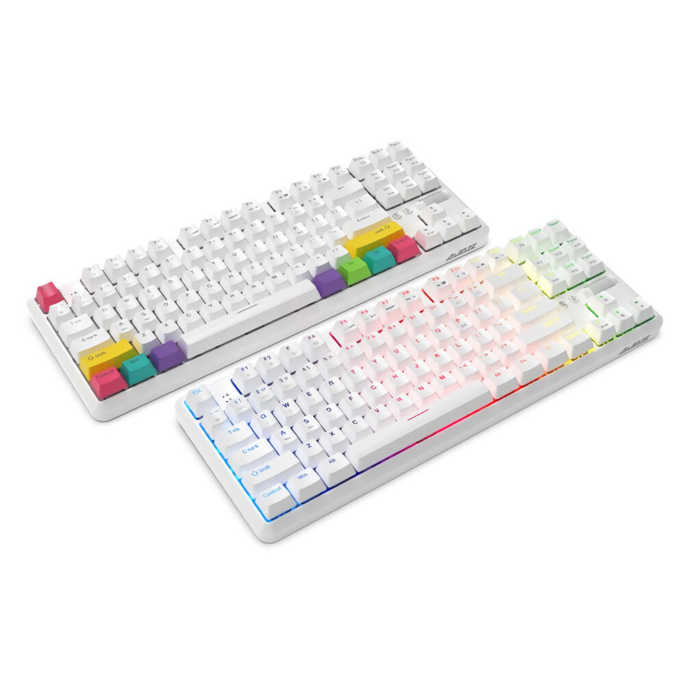 87 Keys Mechanical Keyboard RGB Wireless Bluetooth + Type-C Wired Dual Mode Mechanical Switch Gaming Keyboard