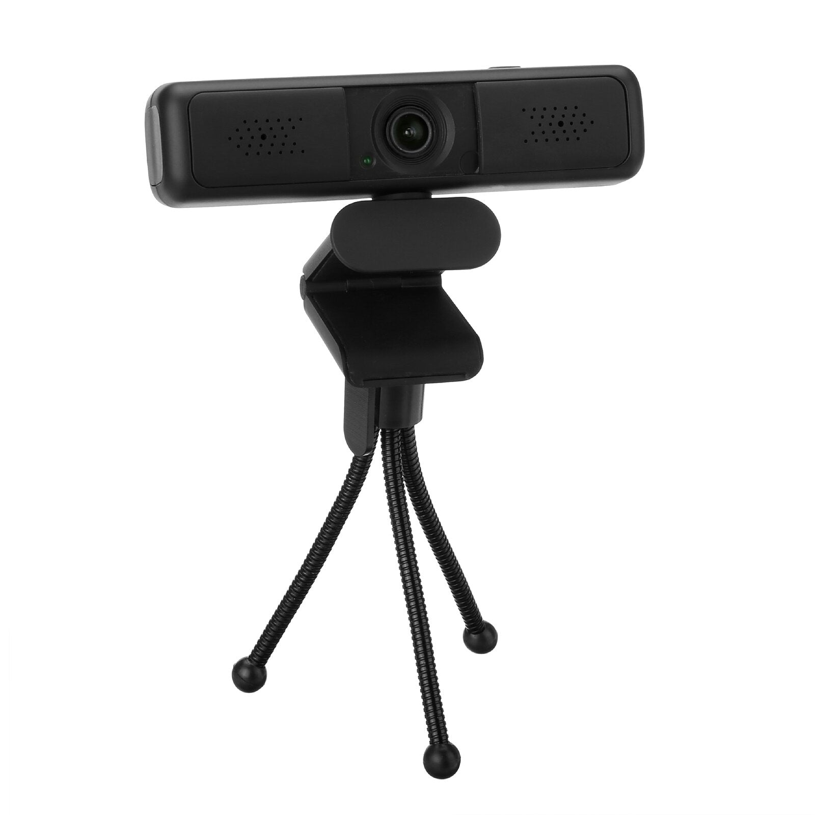 HD 1440P Webcam Auto-Focus Light Correction Built-in Stereo Microphone Wired USB Computer Cam Camera with Tripod Len Cap