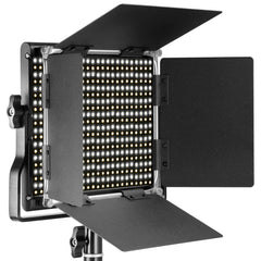 Bi-color 660 LED Video Light With Lighting Stand Kit 3200-5600K CRI 96+ Dimmable Lamp with U Bracket for Studio Photography Video Shooting 2 Pieces