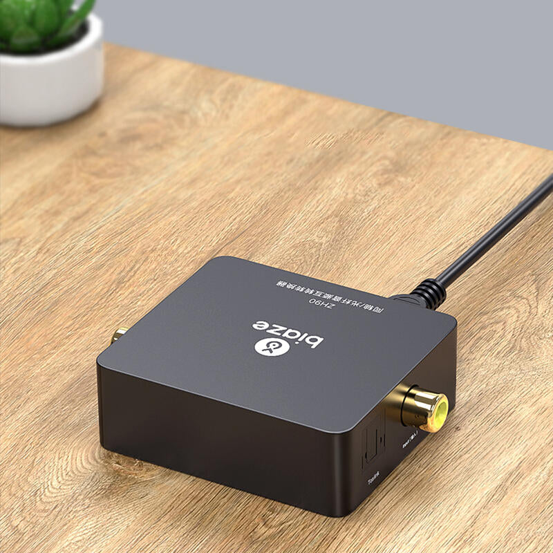 Digital Coaxial to Optical Fiber Audio Converter for AC3 TV PS4 TV Box Audio Amplifier 5.1