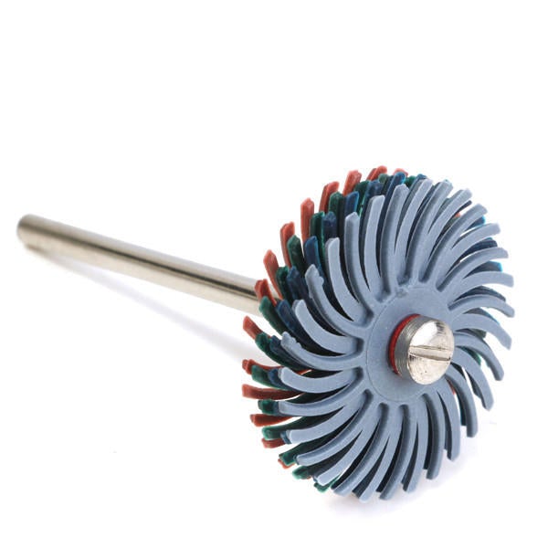 12pcs 1/8 Inch Shank Bristle Brushes 80/120/220/400 Grit Disc Brushes