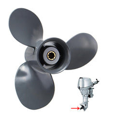 3 Blade Aluminum 9 1/4 x 10 Outboard Engine Propeller Prop for Honda 15-20HP