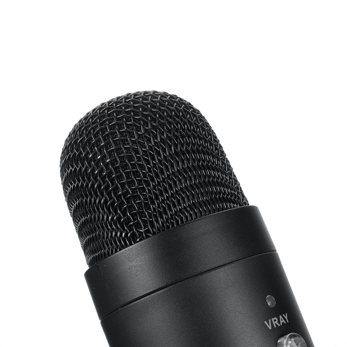 USB Condenser Microphone Stand Gaming Streaming Podcasting Recording for Computer PC Headphone