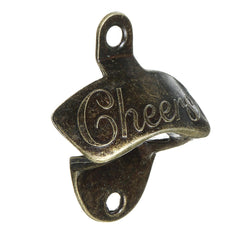 Retro Bronze Wall-mounted Bottle Opener Wall Mounted