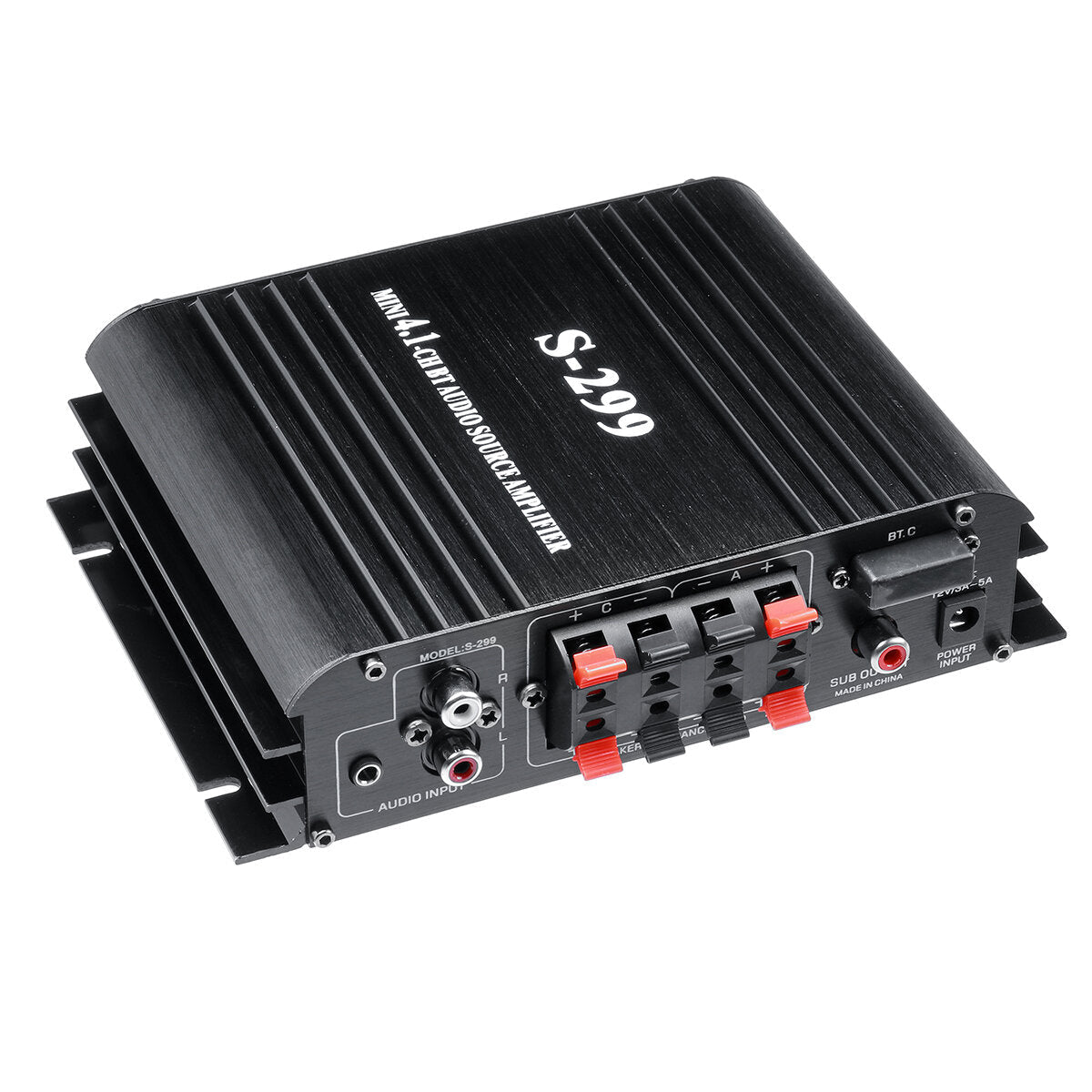 4x400W Bluetooth Power Amplifier 4.1 Channel Hi-Fi Home Car Use with Remote Control