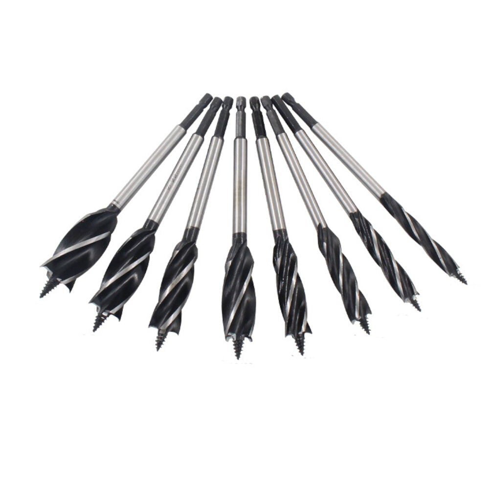 11Pcs 1/4 Inch Hex Shank Auger Drill Bits 10-25mm Cutting Diameter Hole Saw Cutter Cut Auger Bits