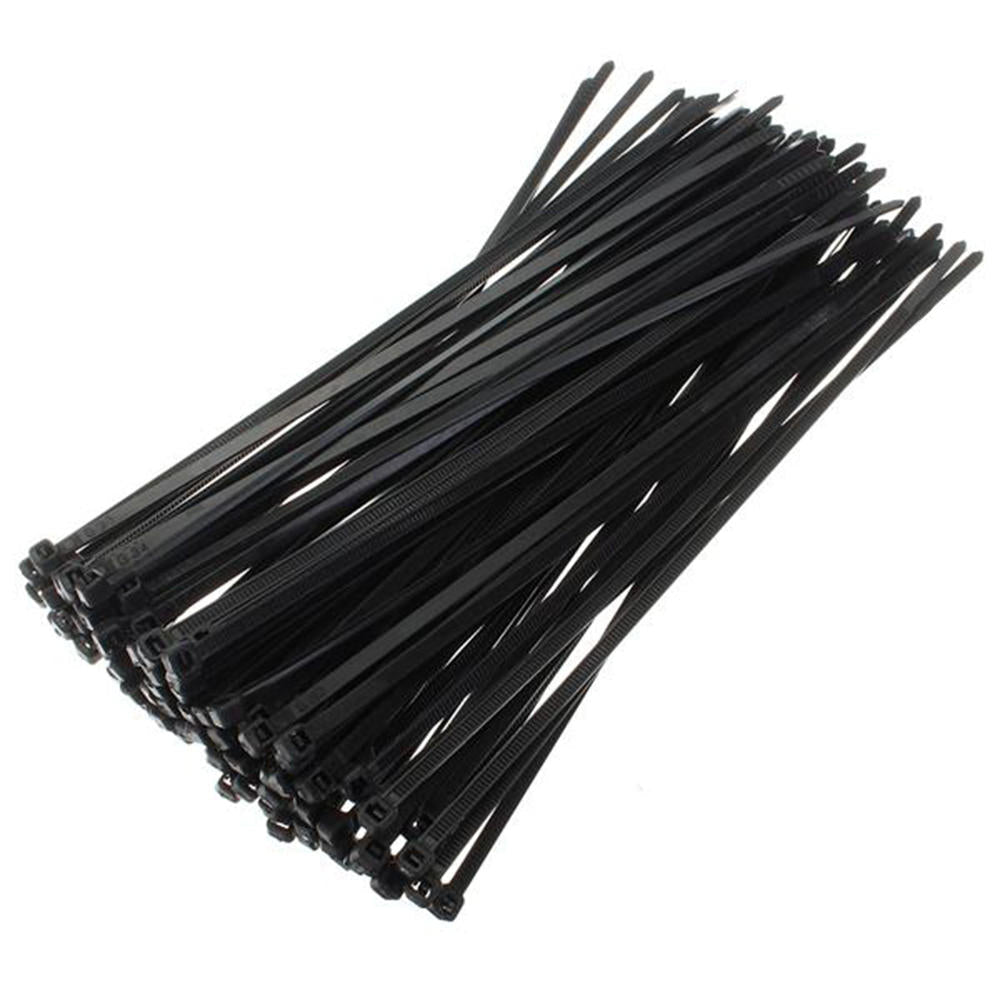 Nylon 250Pcs/500Pcs 6mm 15/20/25/30/35/40cm Black/White Nylon Self-locking Cable Tie Zip Ties Strong Tensile Strength