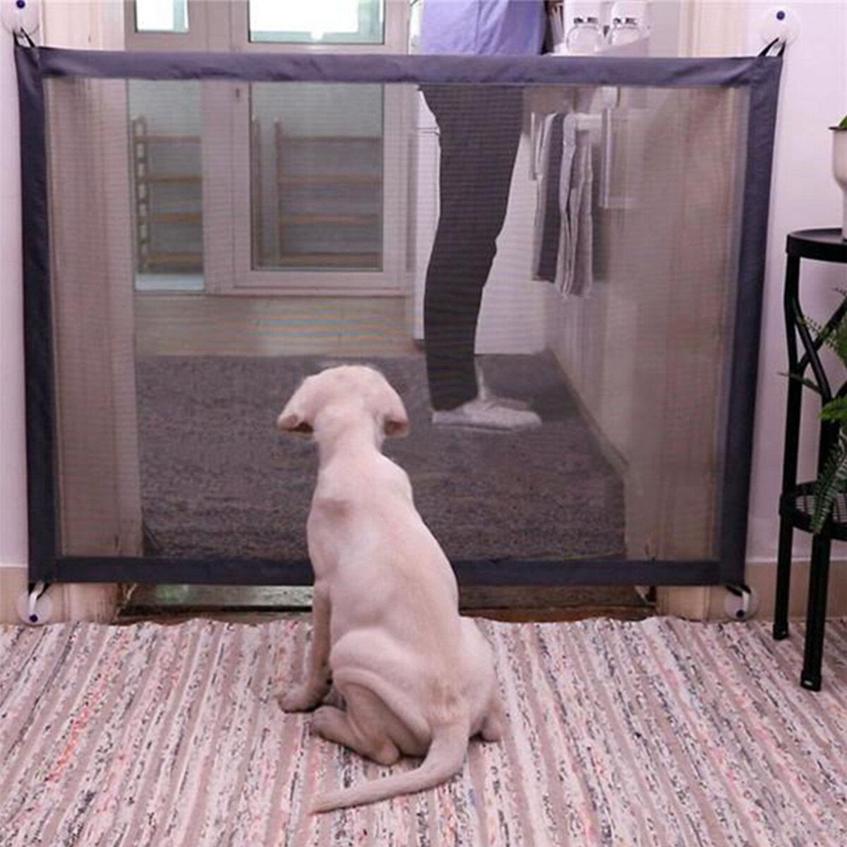 Dog Magic Gate Mesh Safety Separation Guard Folding Fences