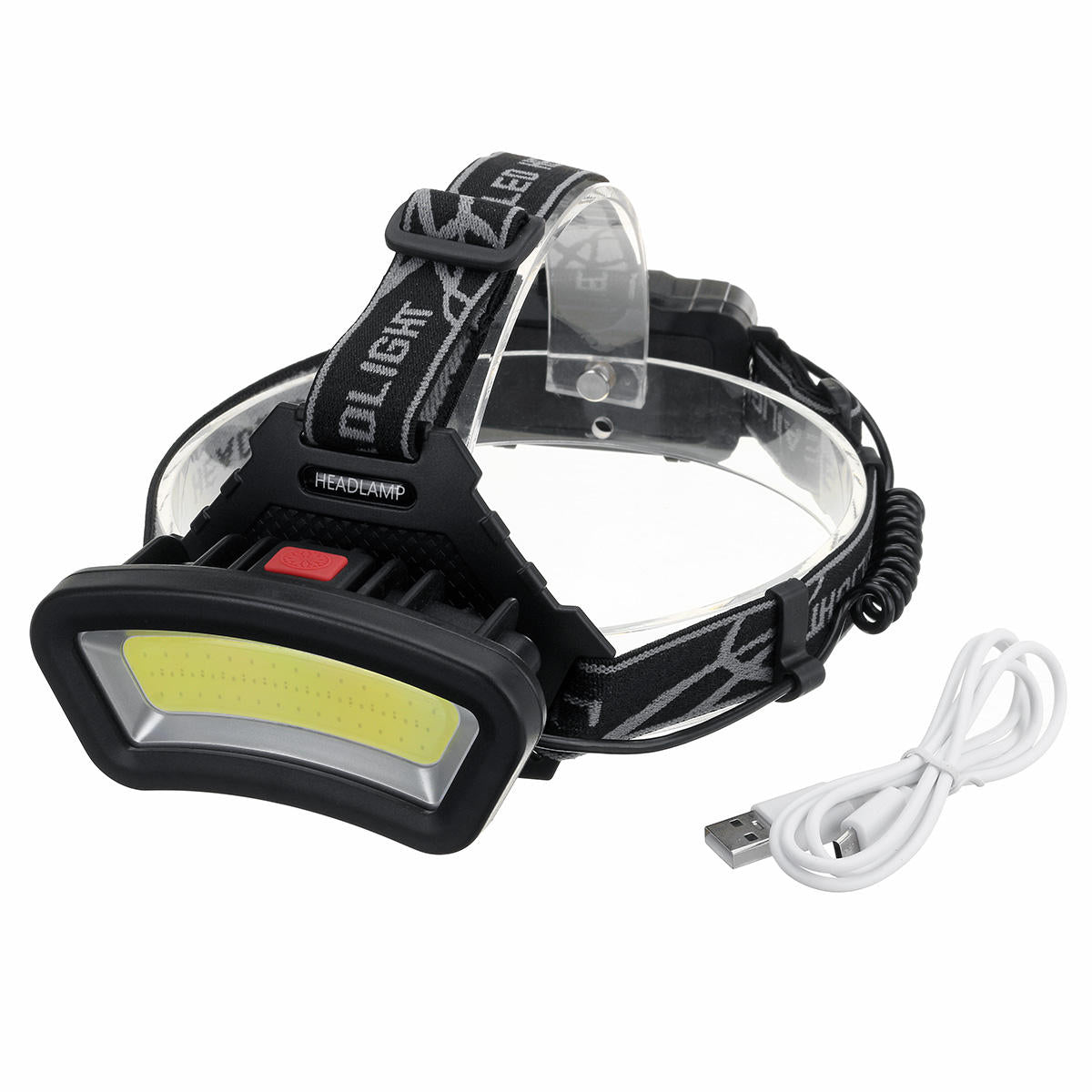 600LM COB LED Headlamp USB Rechargeable 4 Modes Flashlight Mini Waterproof Headlight Torch
