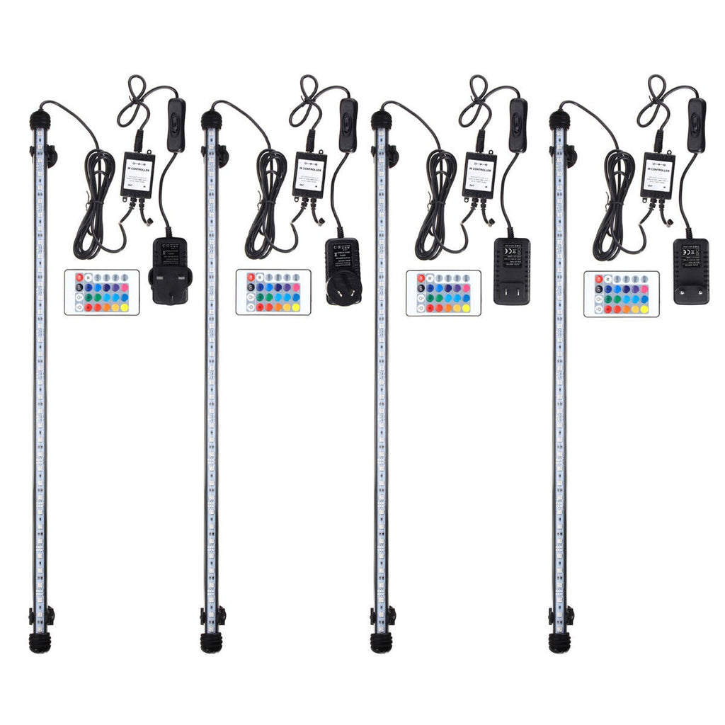 62CM 10W IP68 Waterproof 36PCS LED Aquarium Light RGB Remote LED Fish Tank Light Submersible