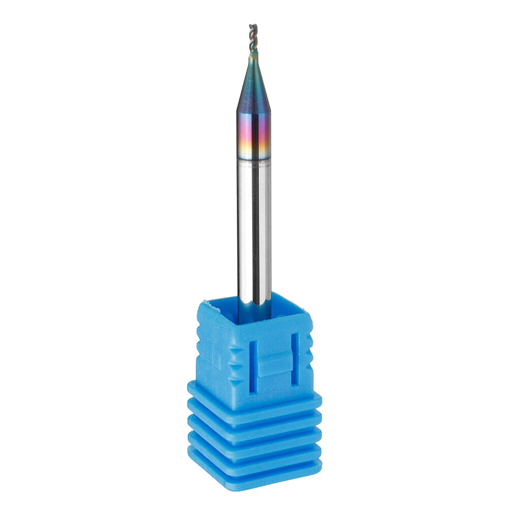 1-10mm 3 Flute Milling Cutter Colorful Coating Tungsten Steel Drill Bit CNC Tool