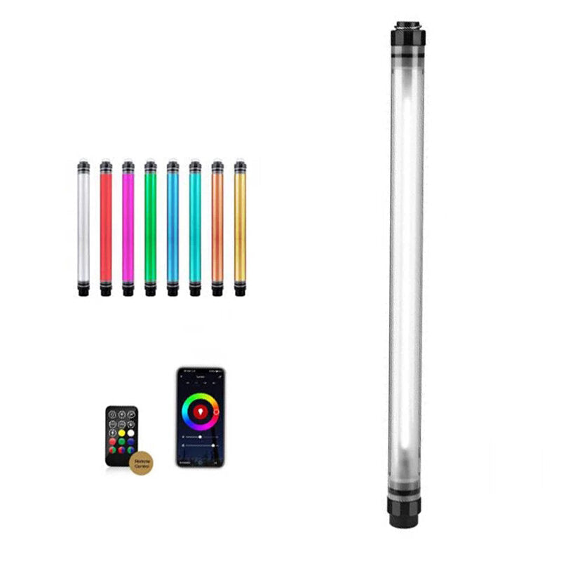 Waterproof LED Video Light Wand Tube 120cm Lamp Support APP Control with Remote Control for Photography Studio