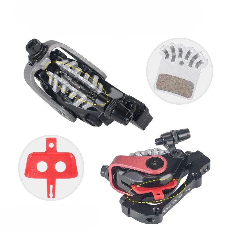 MTB Bicycle Mountain Bike Dual Drive Disc Brake Groupset Universal Electric Bicycle Scooter Bilateral Piston Drive Brake Caliper