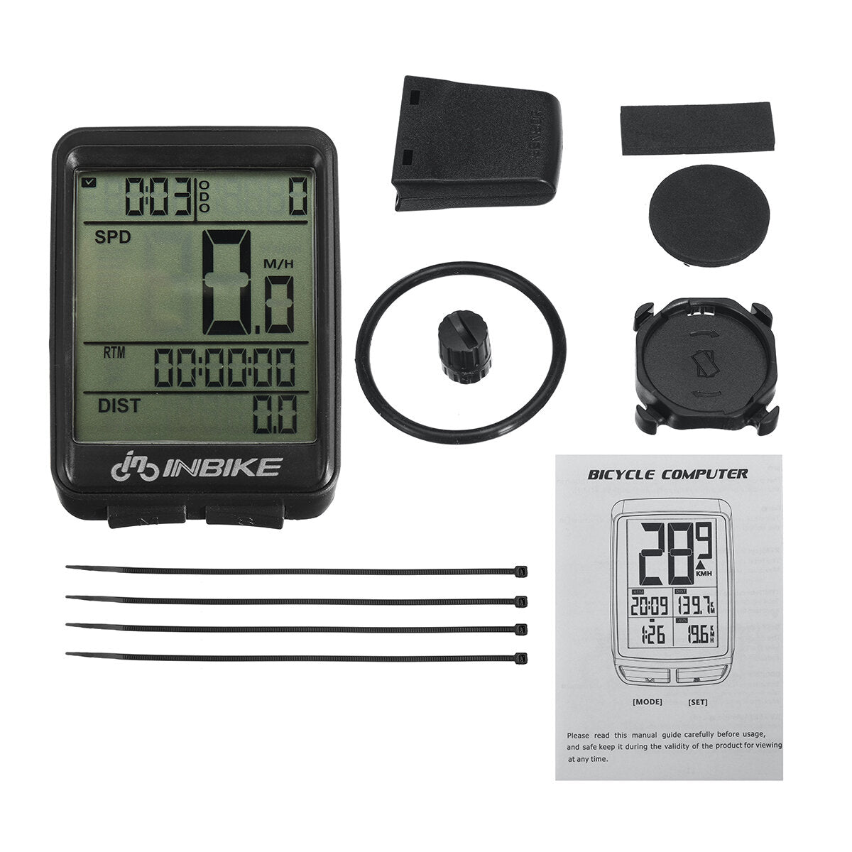 Bicycle Computer Backlight Wireless Waterproof MTB Bike Cycling Odometer Stopwatch Speedometer Watch LED Digital Rate