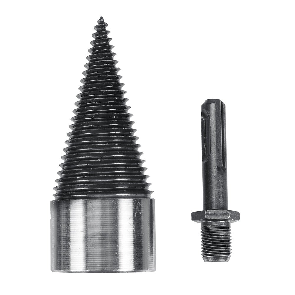32mm Firewood Splitter Machine Drill Bit Wood Cone Punch Driver Square Round Hex Shank Drill Bit Split Drilling wood working Tool