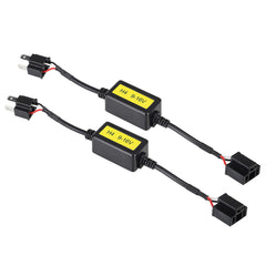 2Pcs LED Headlights Decoder Canbus Warning Cancellers for H4 Hi/Lo Beam HB2 Bulbs Decoding Dash Board Error Warning