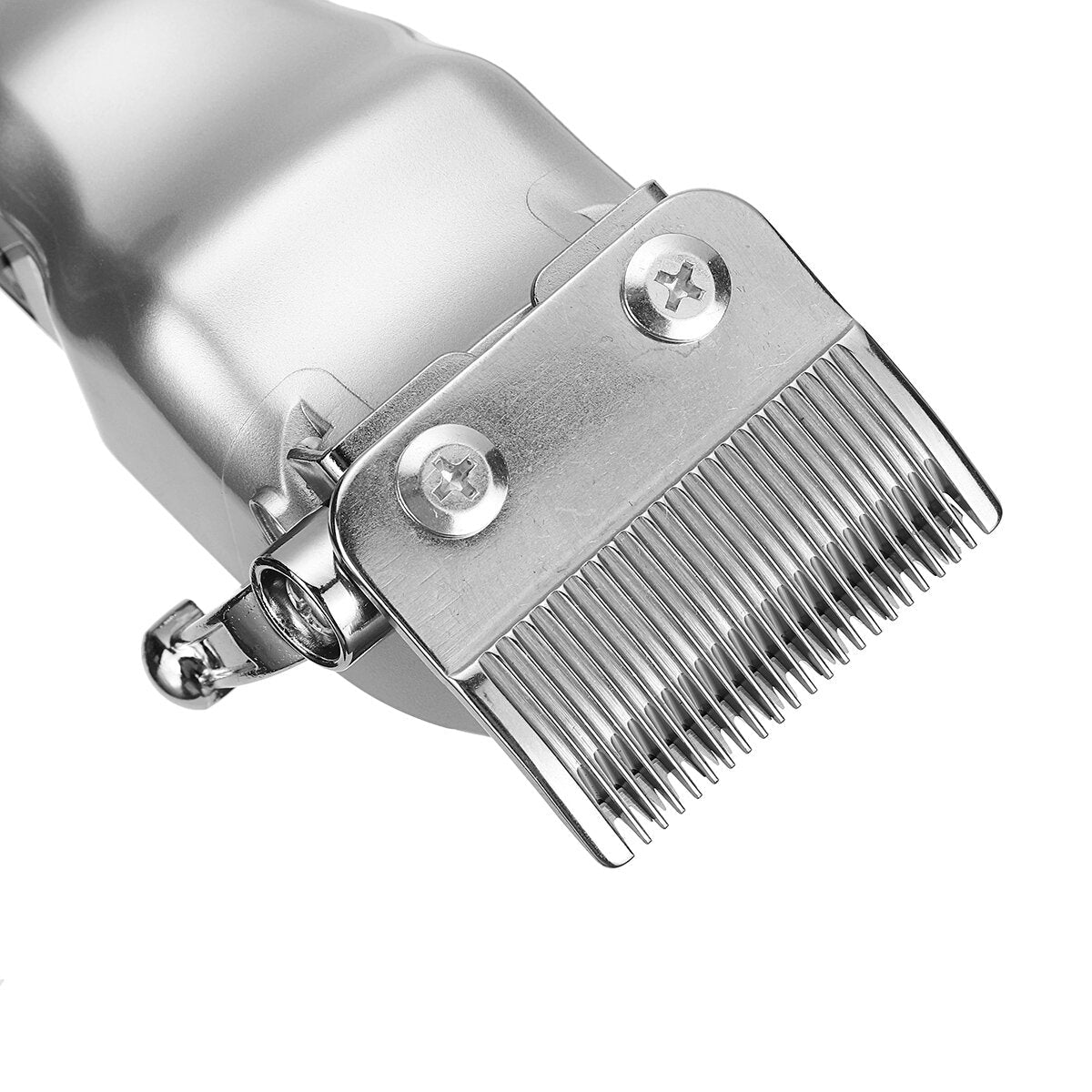 Stainless Steel Hair Clipper Display Adult USB Rechargeable Push Shear Beard Razor Hair Clipper