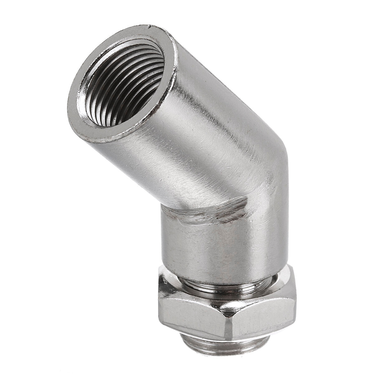 Adjustable Lambda Oxygen Sensor Boss Extender Spacer 45 Degree