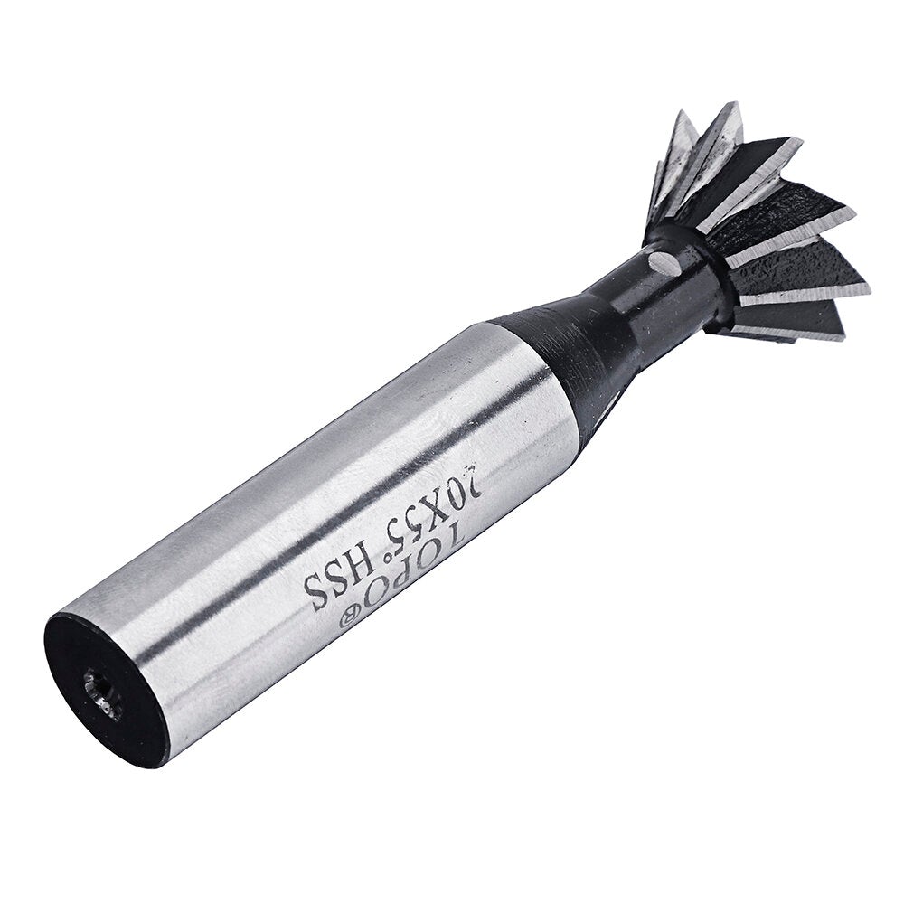 55 Degree 8-20mm Dovetail Groove HSS Straight Shank Slot Milling Cutter End Mill CNC Bit