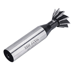 55 Degree 8-20mm Dovetail Groove HSS Straight Shank Slot Milling Cutter End Mill CNC Bit