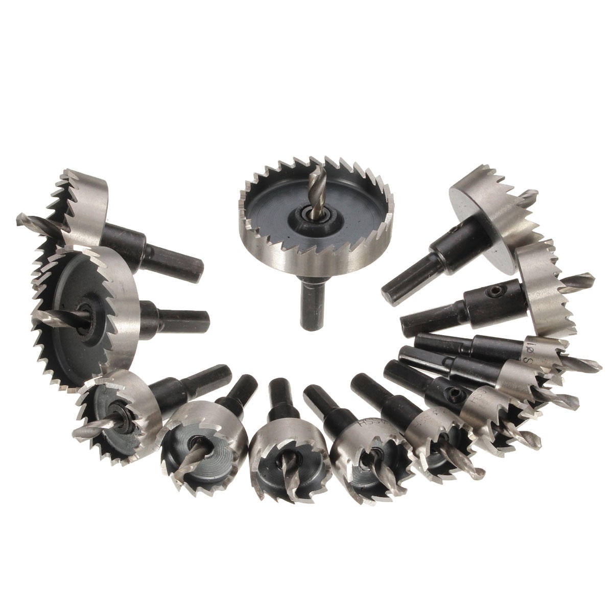 13pcs 16-53mm HSS Hole Saw Cutter 16/18/20/22/25/26/28/30/35/40/45/50/53mm Drill Bits Set