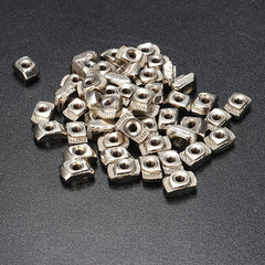 50pcs T Sliding Nut Zinc Plated Carbon Steel T Sliding Nut for 2020 Aluminum Profile
