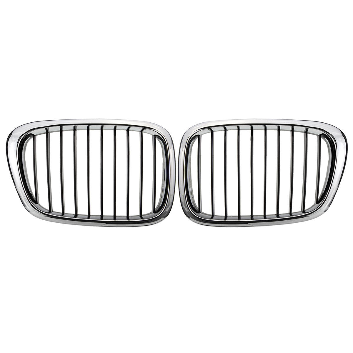 Chrome Black Front Grille Grill For BMW 5 Series