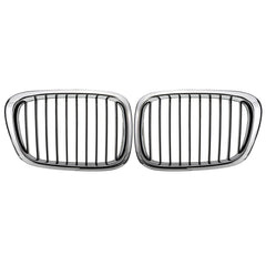 Chrome Black Front Grille Grill For BMW 5 Series