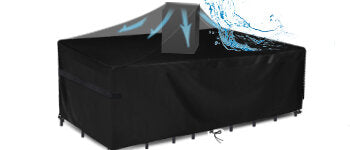 600D Oxford Camping Furniture Covers Sofa Table Anti-UV Dust-proof Protector Fits to 8-10 Seat Garden Piano