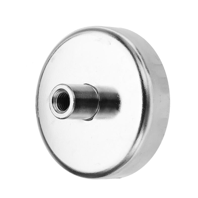 75x80mm 165kg Neodymium Recovery Magnet Metal Detector Eyebolt Circular Ring