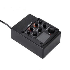 Acoustic Guitar Preamp Piezo Pickup Reverb Delay Chorus 3 Band EQ Equalizer LCD Tuner Effect for Guitar Pickups Part