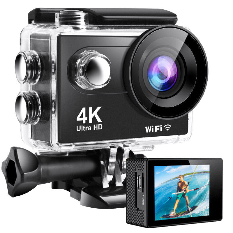 Ultra HD 4Kat60fps EIS Anti-shake Action Sport Camera 170 Lens 5G WiFi 30m Waterproof with Remote Control Full Set of Accessories for Vlog Travel