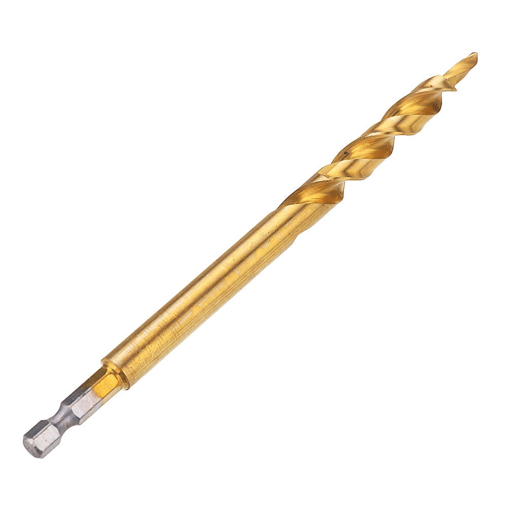 9.5mm Twist Step Drill Bit 3/8" Round/Hex Shank Drill for Pocket Hole Jig
