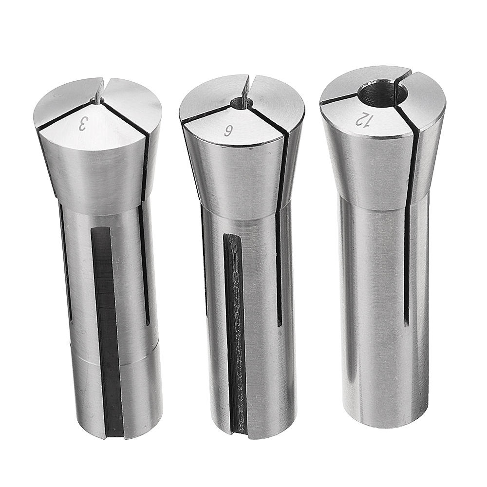 Collet Chuck 3/6/12mm Diameter Plier Spring Chuck Collet For Milling Lathe Tool