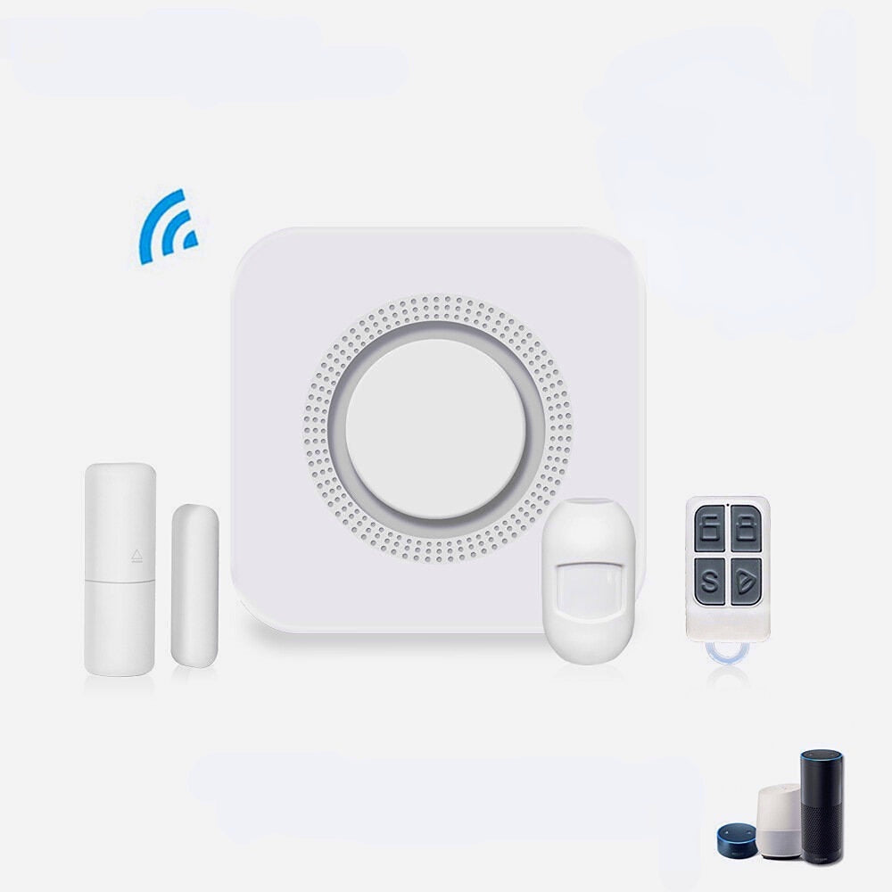WiFi Wireless Smart Home Security Alarm System Home Remote Control Security Kit Works With Smart Life