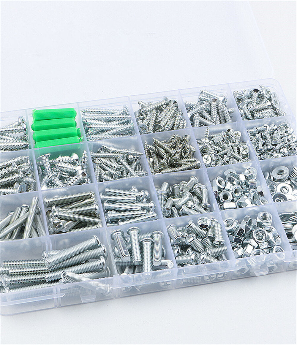 Round Head Phillips Screw Nut Gasket Machine Wire Nail Bolt Screw M3/M4/M5/M6 Self Tapping Screw Household Set